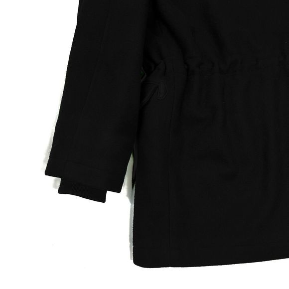 rag & bone Wool Coat 2 Black Hood Long Winter Womens Quilted Warm Parka Hooded - Picture 7 of 12